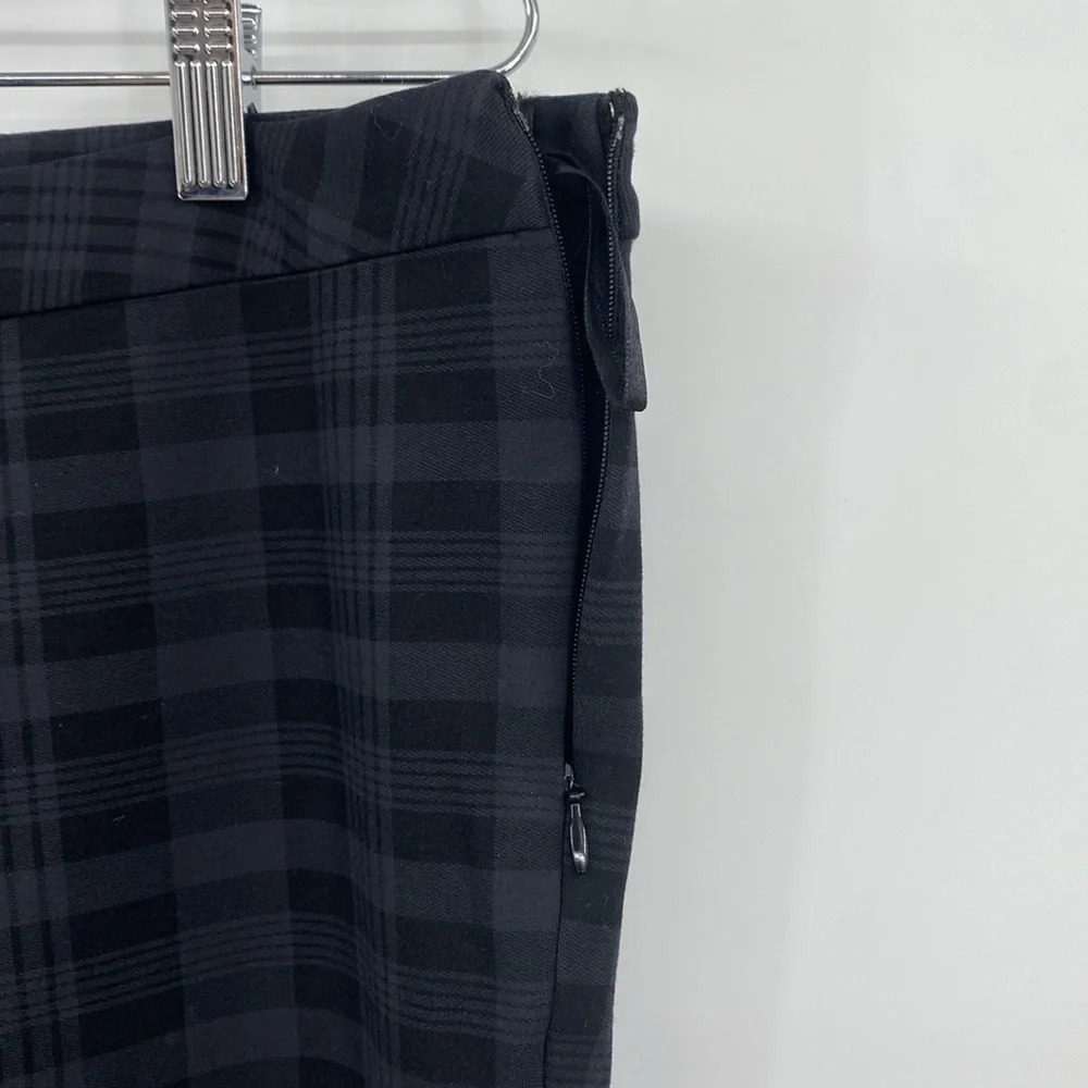 Atelier‎ Luxe Boutique Trouser Pants Womens Size 6 Gray Black Plaid Check Skinny - Picture 3 of 11